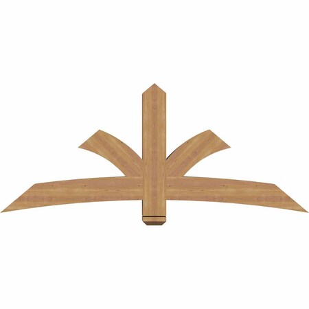Ekena Millwork Davenport Timber Gable Bracket, Western Red Cedar, 72"W x 30"H x 5 1/2"D x 5 1/2"F, 10/12 Pitch GBW072X30X0606DAV00SWR